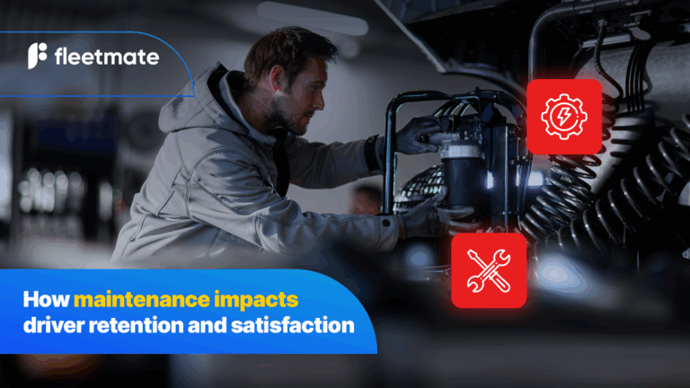 Diesel mechanic fixing a semi truck